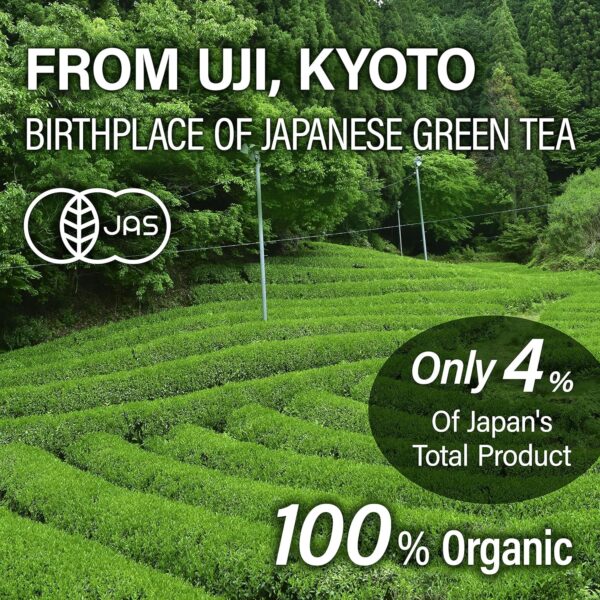 Organic Karigane Twig Loose Leaf Green Tea with Matcha - Image 2
