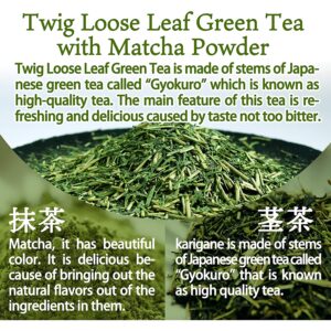 Organic Twing tea with Matcha Green Tea Powder