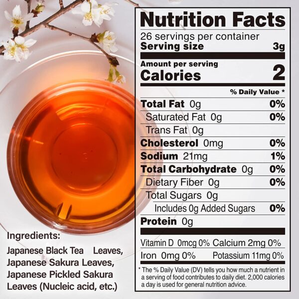 Sakura Black Tea Loose Leaf (80g) - Image 7