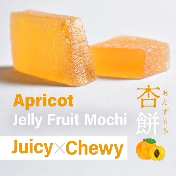 Japanese Apricot  Jelly Fruit Mochi Candy - Image 2