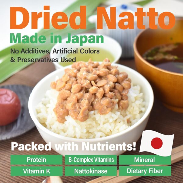 Japanese Freeze-Dried Natto Beans, Fermented Soybean - Image 6