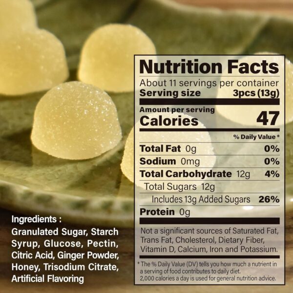 Japanese Gummy Candy Ginger Flavor - Image 7