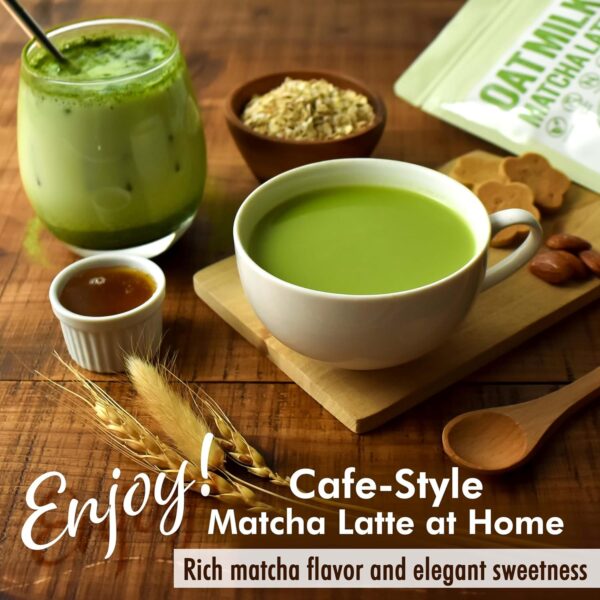 Japanese Oat Milk Matcha Latte - Image 3
