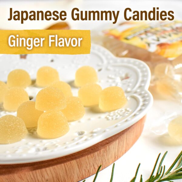 Japanese Gummy Candy Ginger Flavor - Image 2