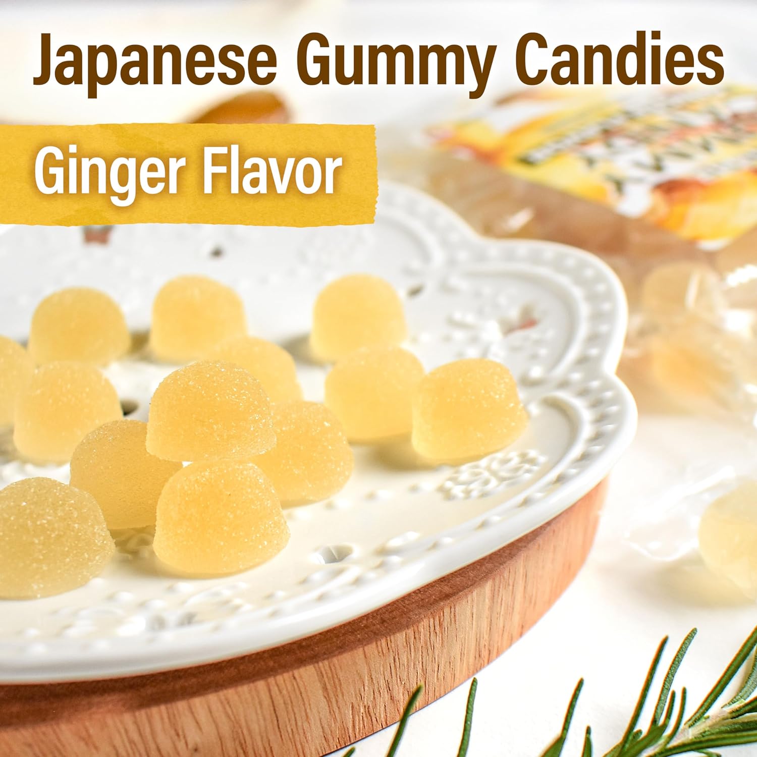 Japanese Gummy Candy Ginger Flavor
