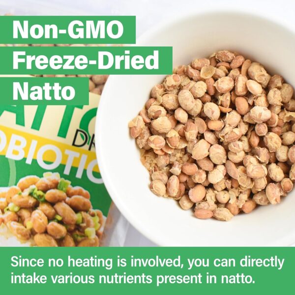 Japanese Freeze-Dried Natto Beans, Fermented Soybean - Image 2