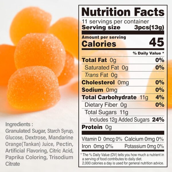 Japanese Gummy Candy - Mandarin Orange Flavor - Image 6