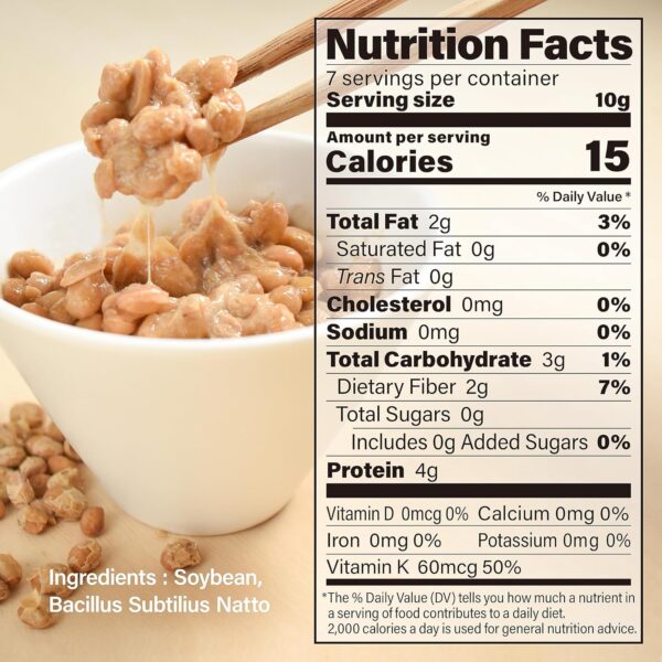 Japanese Freeze-Dried Natto Beans, Fermented Soybean - Image 7