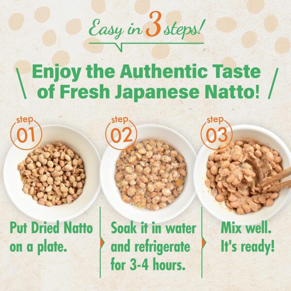 Japanese Freeze-Dried Natto Beans, Fermented Soybean - Image 4
