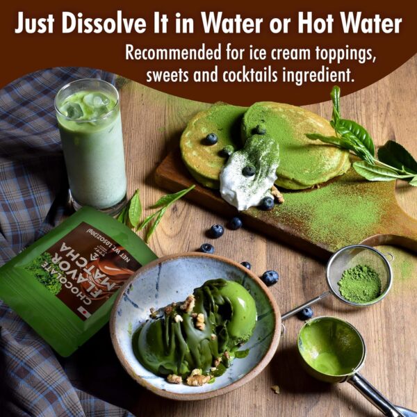 Japanese Matcha Green Tea Powder Chocolate Flavor - Image 3