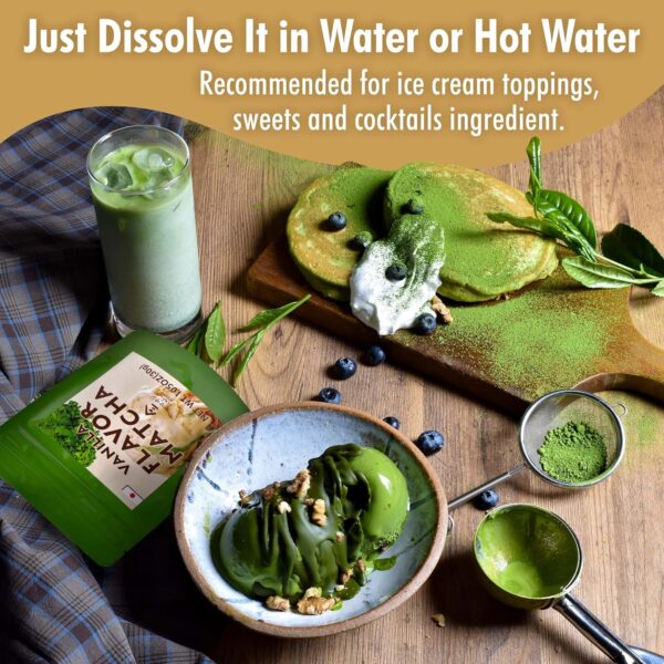 Japanese Matcha Green Tea Powder Vanilla Flavor - Image 3