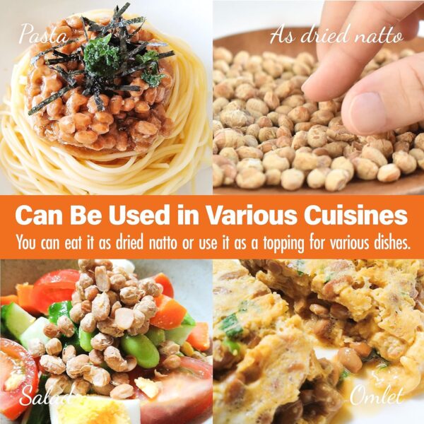 Japanese Freeze-Dried Natto Beans, Fermented Soybean - Image 3