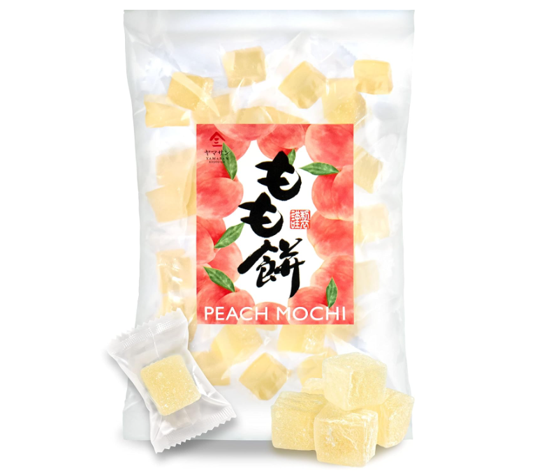 Japanese Mochi Candy White Peach Flavor